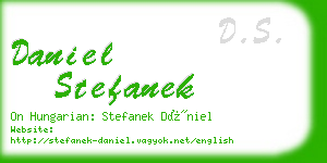 daniel stefanek business card